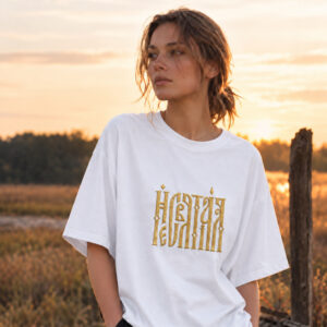 Футболка с вышивкой «НеСвятая»