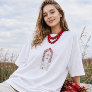 Футболка с вышивкой «Russian Girls»