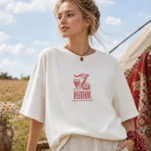 Футболка с вышивкой «Котик — Когда мы полетим на Мальдивы?»
