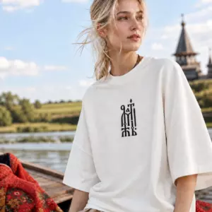 Футболка с вышивкой «Я ж Мать!»